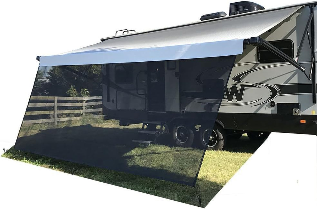 Black Mesh Screen Sunshade Complete Kits Camping Trailer Canopy UV Sunblocker - 3 Year Warranty