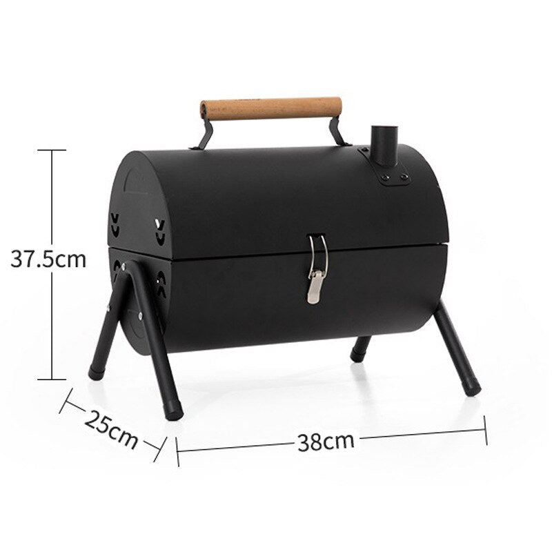 Outdoor BBQ Grill Rack Camping Picnic Barbecue Stove Suitable for 3-4 Person