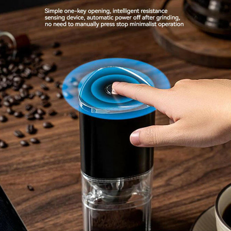 Portable Electric USB Wireless Coffee Bean Press Grinder