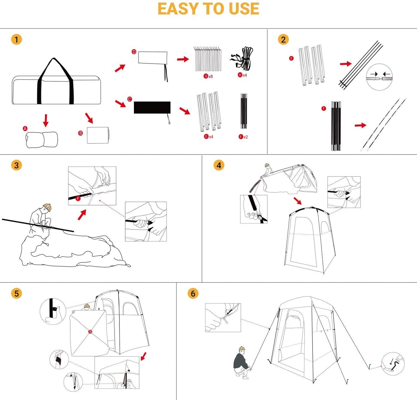 Camping Shower Tent 