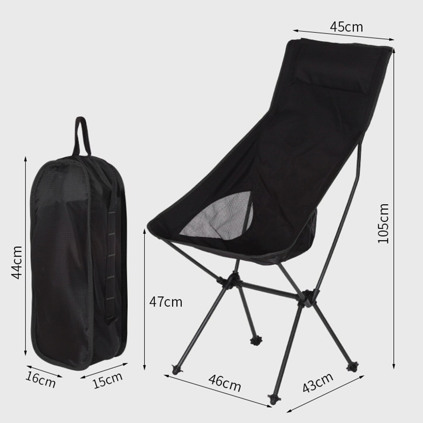 "Ultimate Outdoor Adventure Chair: Ultralight, Compact, and Strong - Perfect for Camping, Fishing, BBQ, Hiking, and Beach!"