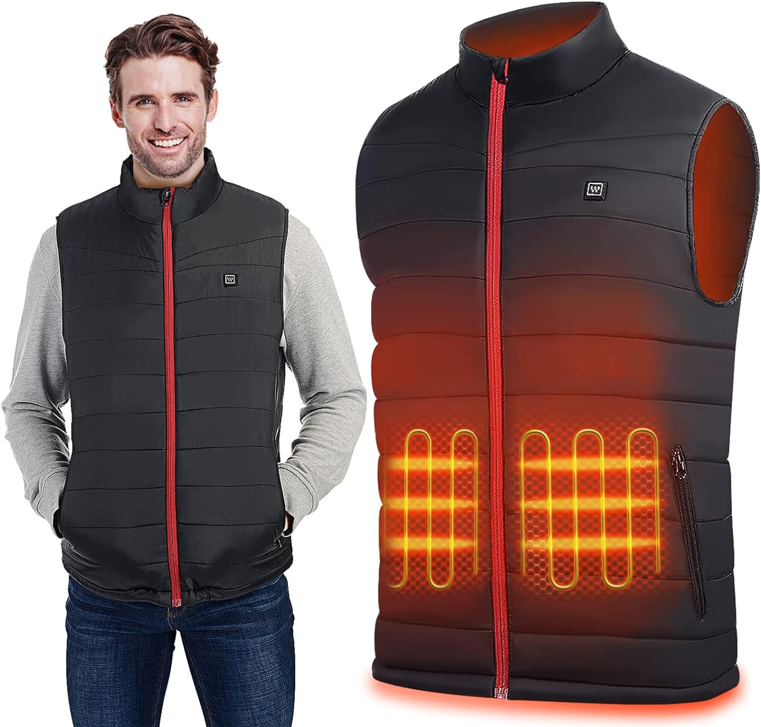 "Stay Warm and Cozy in Style with Our Electric Heated Vest - Perfect for Outdoor Adventures!"