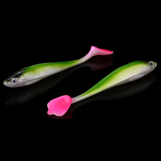 4Pcs/Lot 90Mm 4.5G Jig Swim Shad Fishing Tackle Artificial Fishing Bait Vivid Worm Soft Lures Silicone Fishing Wobbler