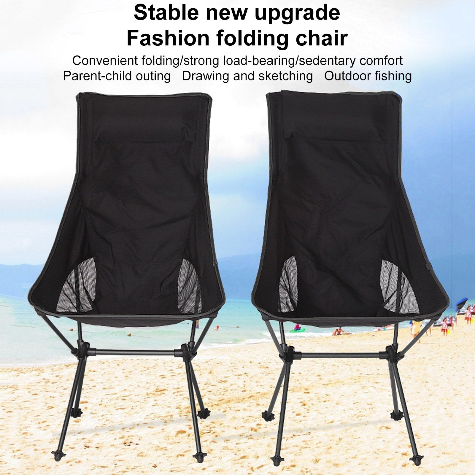 "Ultimate Outdoor Adventure Chair: Ultralight, Compact, and Strong - Perfect for Camping, Fishing, BBQ, Hiking, and Beach!"