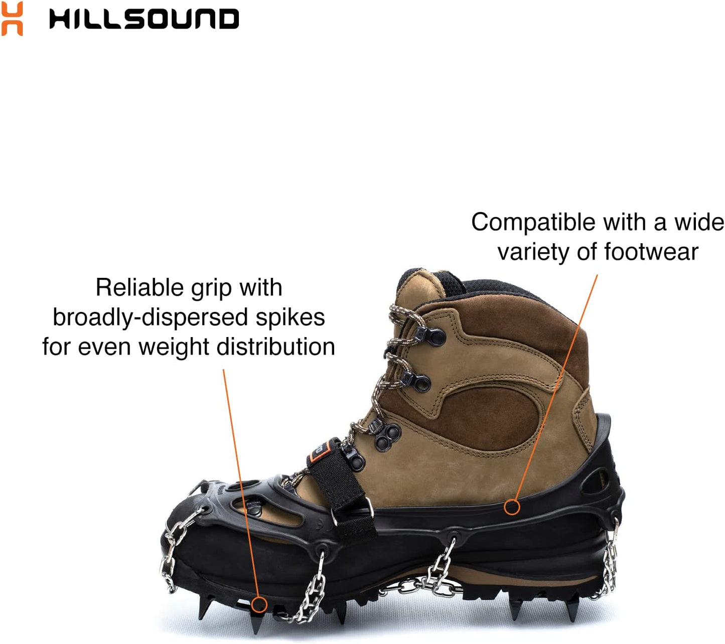 Hillsound Trail Crampon I Ice Cleat Traction System for Beginner & Experienced Winter Trail Hiking