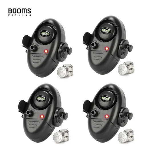 E02 Bite Alarm Fishing Signalizator Carp Fish Indicator with LED / Sounds Battery Include 4 Sets