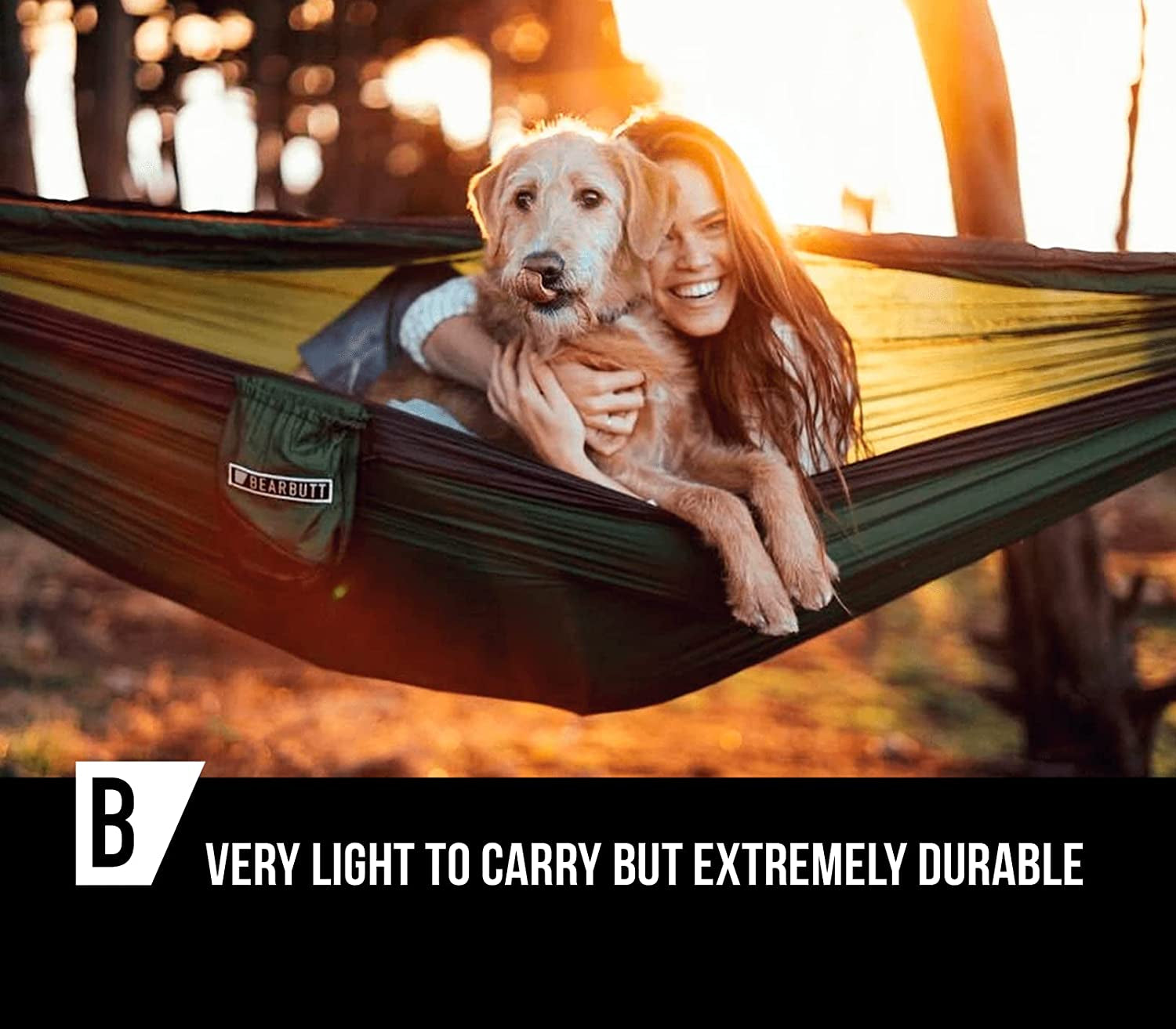 "Ultimate Adventure Hammock: Lightweight, Portable and Spacious 2-Person Camping Hammock - Perfect for Backpacking, Hiking, and Outdoor Travel"