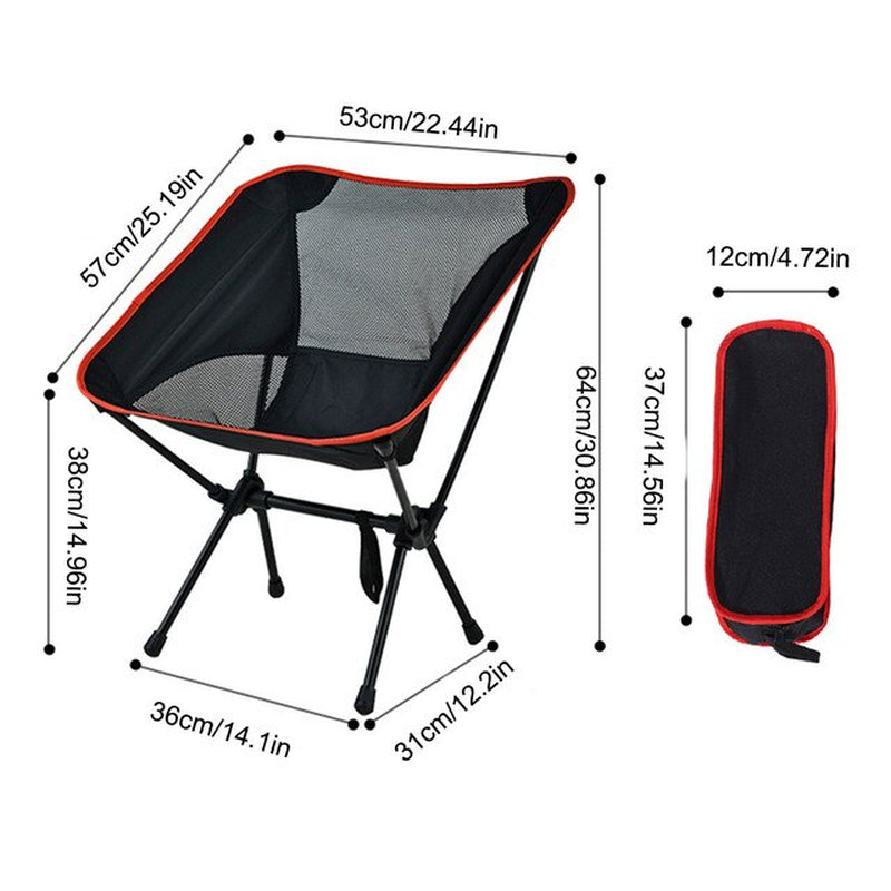 "Ultimate Outdoor Adventure Chair: Ultralight, Compact, and Strong - Perfect for Camping, Fishing, BBQ, Hiking, and Beach!"